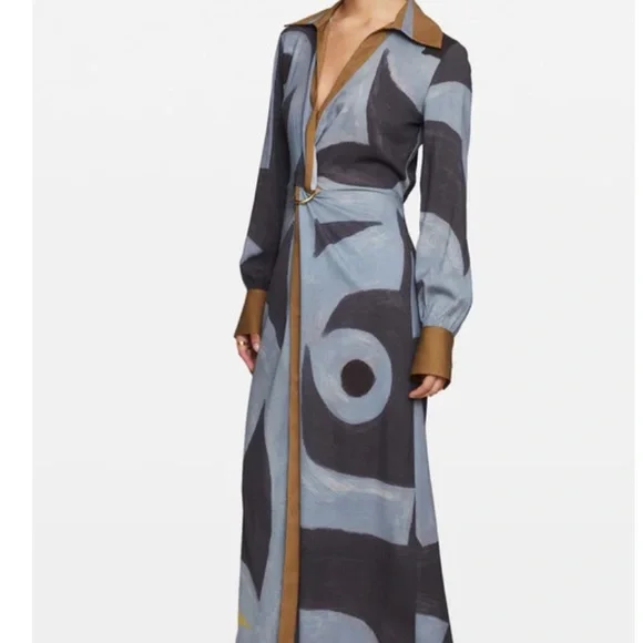 Manning Cartell Tiger Long Sleeve Silk Dress - Picture 4 of 9